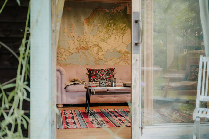 Sofa inside Wisteria