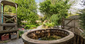 hot tub, garden, romantic