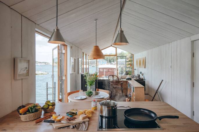 Kitchen and living area
