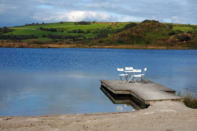 private lake jetty bodmin moor secluded location cornwall