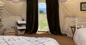 WilderMe geodomes glamping - view from inside the geodome, Kingsand, Cornwall