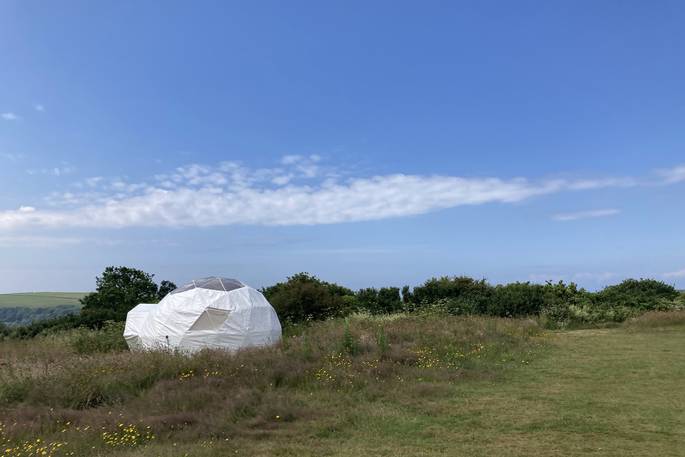 WilderMe geodomes glamping, Kingsand, Cornwall