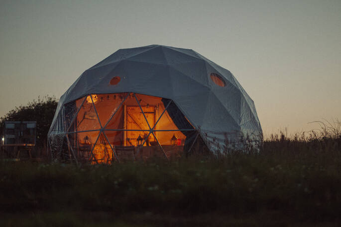 Exterior at night 