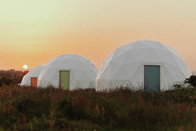 Geodomes Sunset 