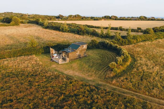 17 - aerial view of the cabin