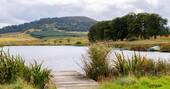 Swimming lake on site