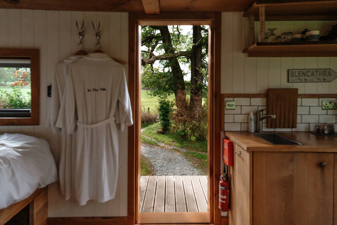 The Fawn cabin - door, Keswick, Cumbria