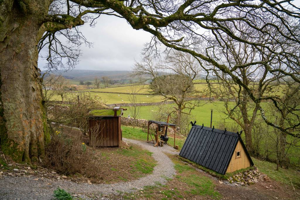Bowber Head Roundhouse Cabin in Cumbria Canopy & Stars