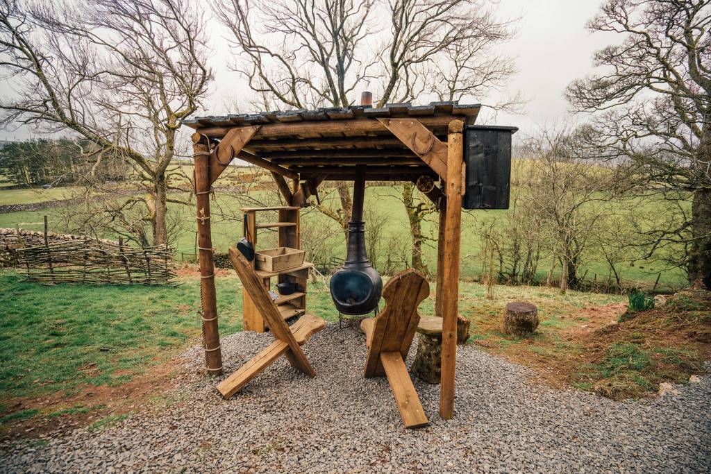 Bowber Head Roundhouse Cabin in Cumbria Canopy & Stars