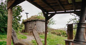 Bowber Head Roundhouse cabin exterior, Kirkby Stephen, Cumbira