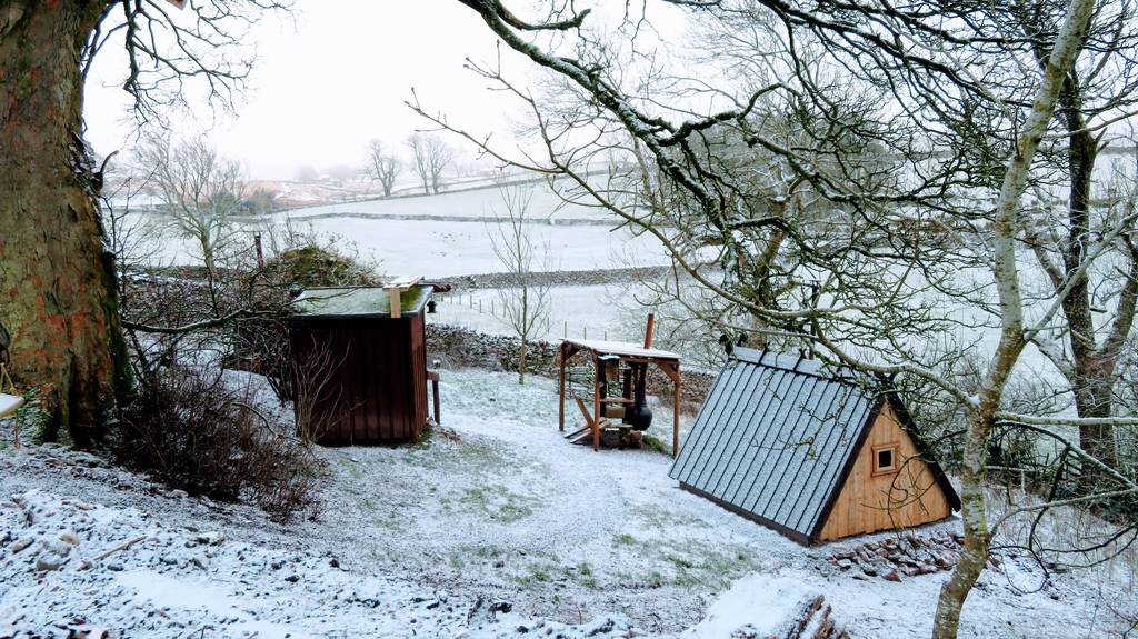Bowber Head Roundhouse Cabin in Cumbria Canopy & Stars