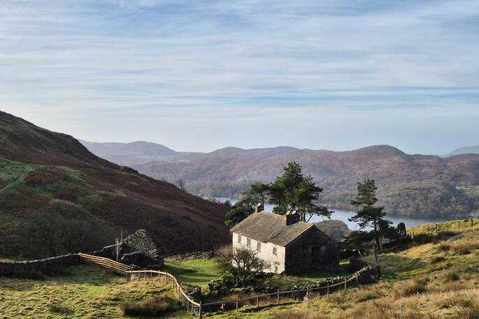 Sunny landscape shot
