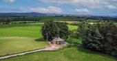Cuckoo Cottage aerial view, Edenhall Estate, Penrith, Cumbria
