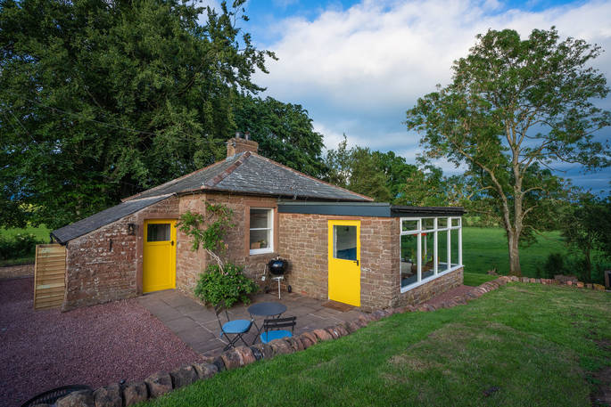 Cuckoo Cottage exterior, Edenhall Estate, Penrith, Cumbria