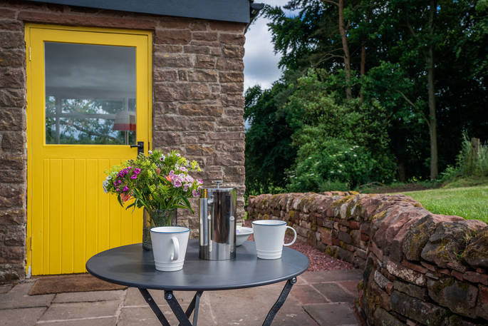 Cuckoo Cottage exterior, Edenhall Estate, Penrith, Cumbria