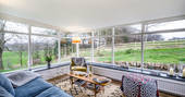 Cuckoo Cottage living room with view, Edenhall Estate, Penrith, Cumbria