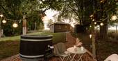Wood-fired hot tub