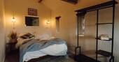 double bed in spare bedroom
