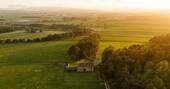 High barn aerial view