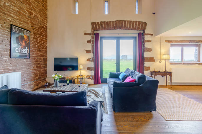 High Barn - living room, Edenhall Estate, Penrith, Cumbria