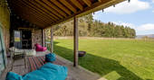 High Barn - outdoor covered relaxing area, Edenhall Estate, Penrith, Cumbria