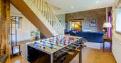 High Barn - table football in the living room, Edenhall Estate, Penrith, Cumbria