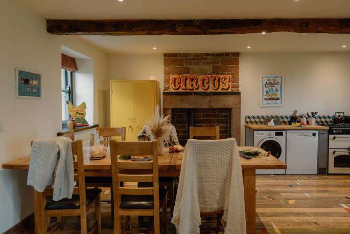 Kitchen and dining area