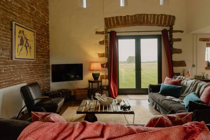 Open plan living area