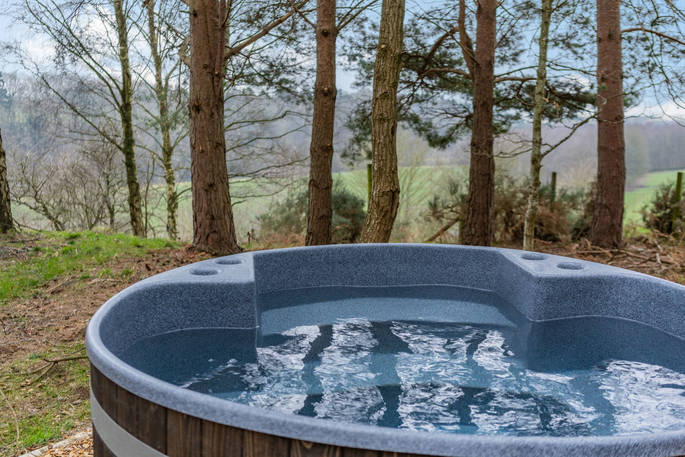 Merlin, The Lost Cabins hot tub, Edenhall Estate, Penrith, Cumbria