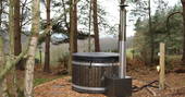 Merlin, The Lost Cabins - the hot tub, Edenhall Estate, Penrith, Cumbria