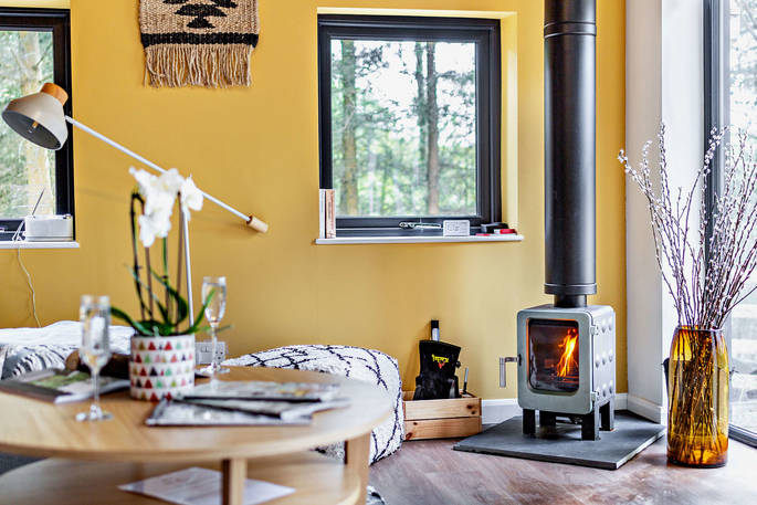 Romey, The Lost Cabins - woodburner, Edenhall Estate, Penrith, Cumbria