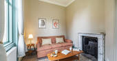 West Lodge house living room, Edenhall Estate, Penrith, Cumbria