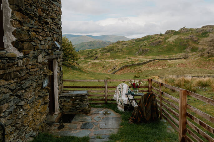 Outdoor table and chairs