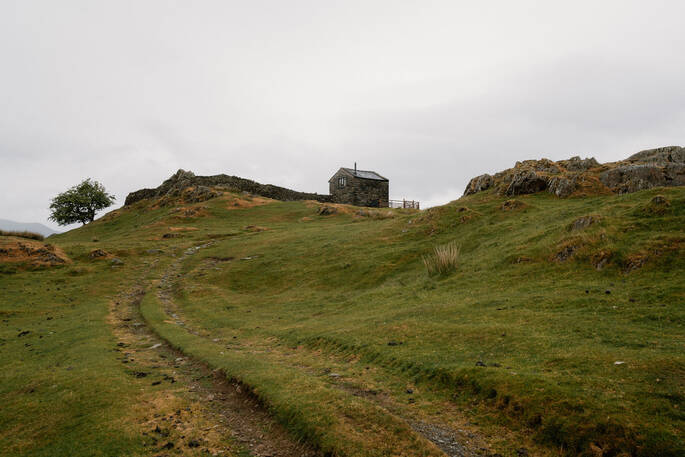 Pathway through field