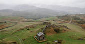 The Hog House bothy - drone shoot, Coniston, Cumbria