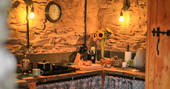The Hog House bothy kitchen, Coniston, Cumbria