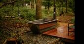 Wood fired tub
