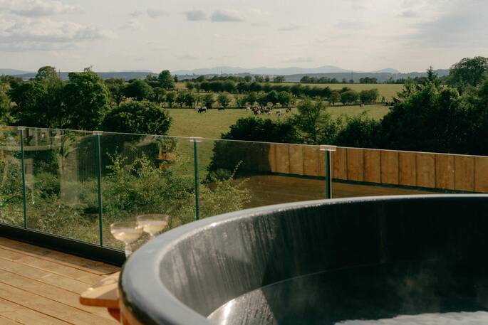 Wood-fired hot tub