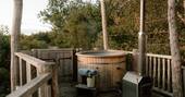 Hot tub on the deck
