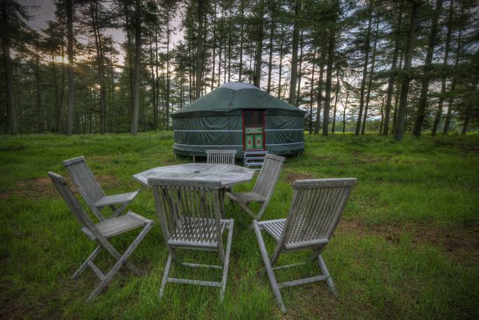 netherby woodland yurt exterior