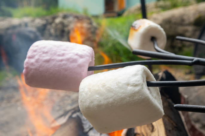 Blencathra Shepherd's hut marshmallows, Penrith, Cumbria