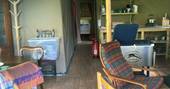 The Swaledale safari tent interior, The Gathering, Hope Valley, Derbyshire