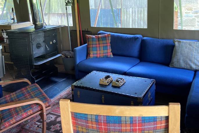 The Swaledale safari tent, The Gathering, Hope Valley, Derbyshire