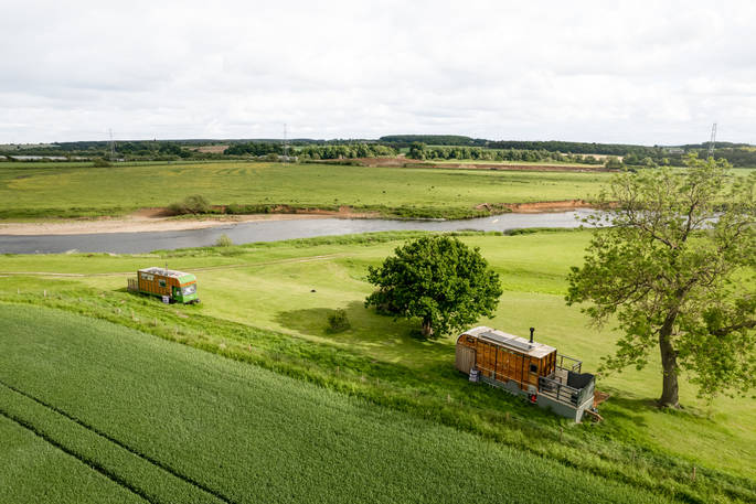 drone view of Trent Adventure