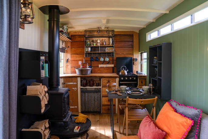interior of Jennings horsebox in Derbyshire