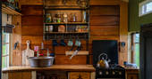 the kitchen at Jennings horsebox in Derbyshire