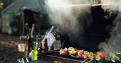 Enjoy a delicious BBQ made from local produce at Turners Woodland Suite, Acorn Farm