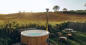 Wood-fired hot tub