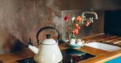 Kettle and two-ring electric hob