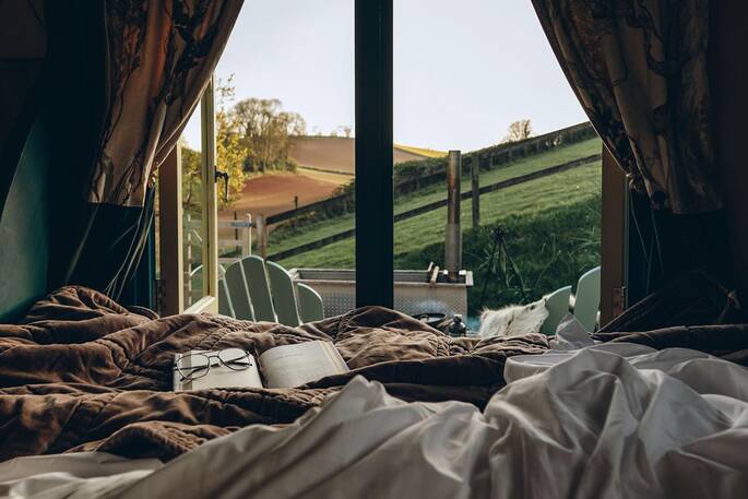 View from the bed